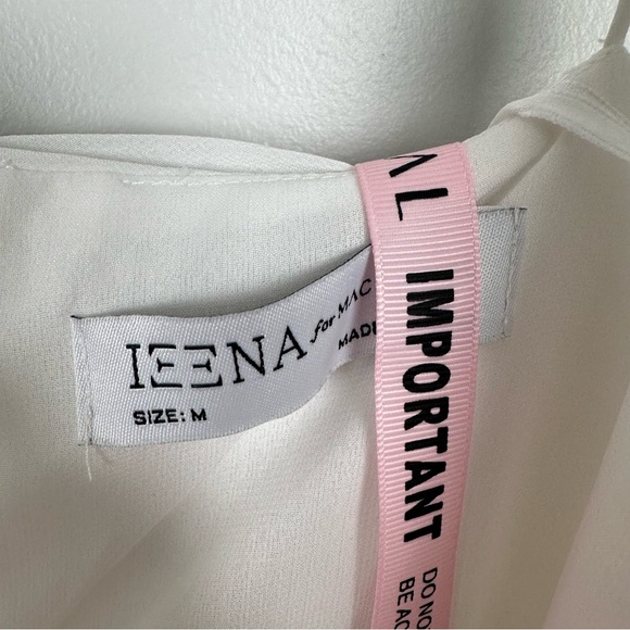 MAC DUGGAL Faux Wrap Sleeveless Flowy MIDI Dress White 70099 - Picture 9 of 10